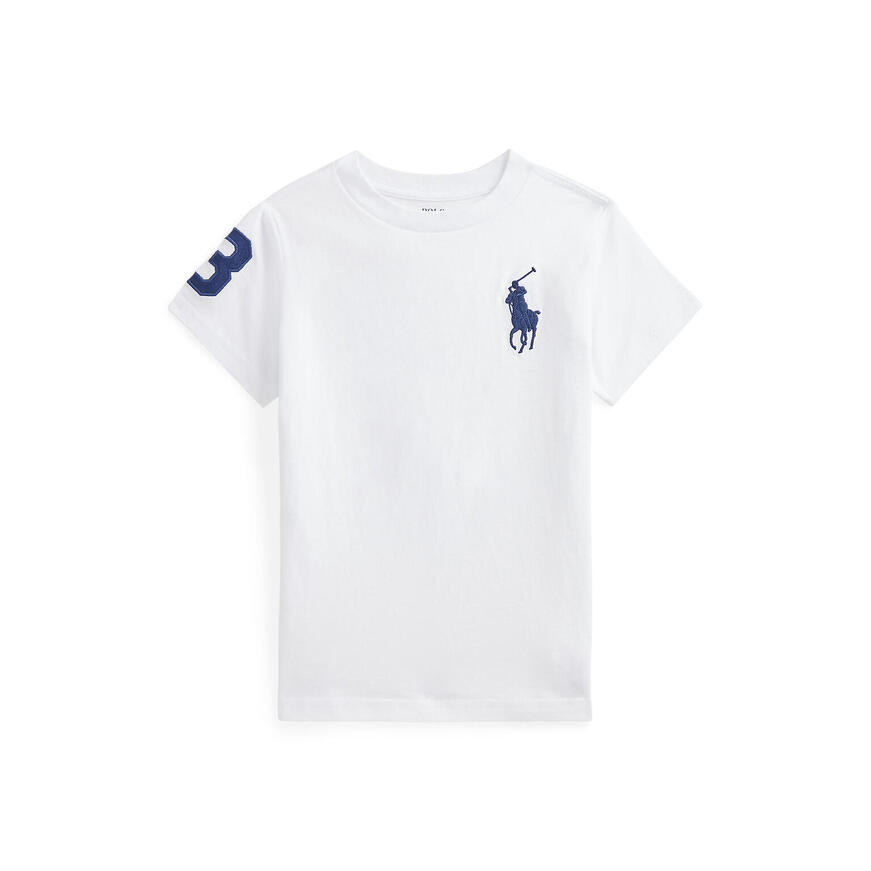 Βαμβακερό T-Shirt  POLO RALPH LAUREN σε λευκό χρώμα.