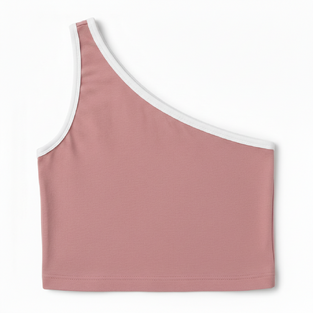 LOSAN top in dark pink.