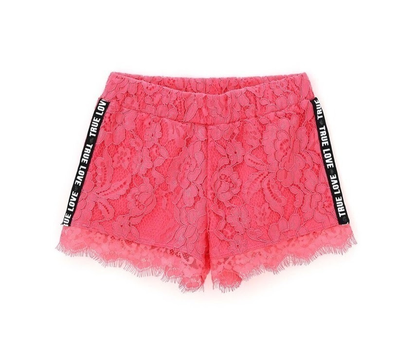 ORIGINAL MARINES shorts made of fuchsia elastic lace.