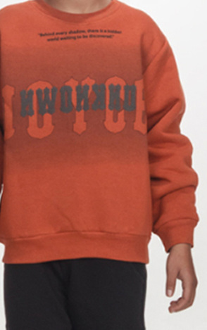 JOYCE suit set in dark orange-black color.