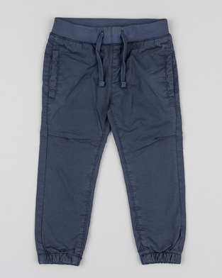 LOSAN fabric pants in blue.
