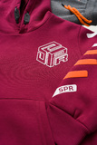Σετ φόρμας SPRINT σε μπορντώ χρώμα με ανάγλυφο τύπωμα.