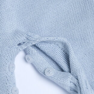 CHICCO knitted bodysuit in siel color.