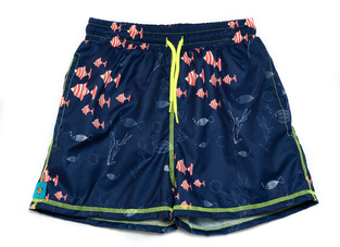 TORTUE bermuda swimsuit with bottom print.