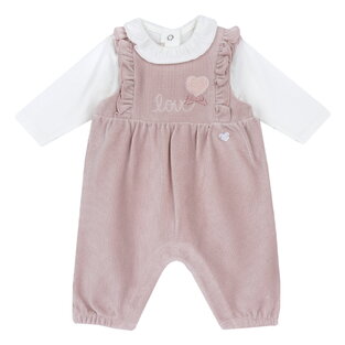 CHICCO jumpsuit set with velor rip fabric.