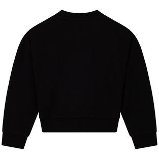 Μπλούζα φούτερ κοντή D.K.N.Y. σε μαύρο χρώμα.