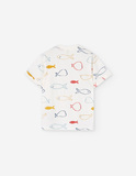 T-Shirt LOSAN με all over τύπωμα σε εκρού χρώμα.