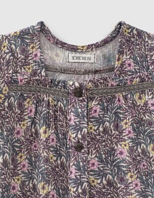 Μπλούζα IKKS με floral σχέδιο και τρουκς.