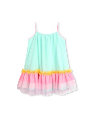 BILLIEBLUSH tulle dress in turquoise color.