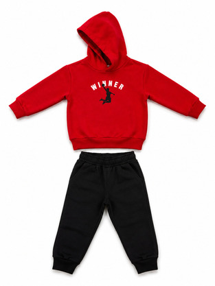 TRAX tracksuit set in red-black.