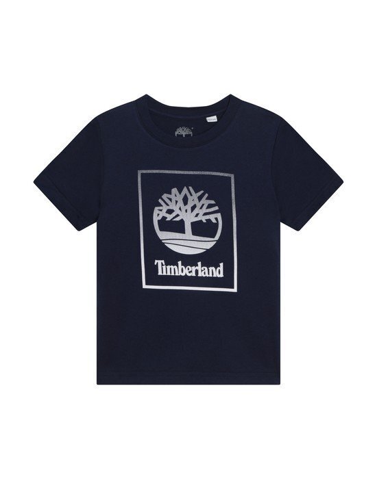 T-shirt TIMBERLAND σε μαύρο χρώμα με τύπωμα.