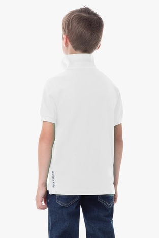 U.S. pique polo shirt POLO in white color.
