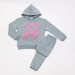 TRAX tracksuit set with a hood in beige color.