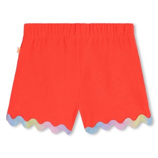 BILLIEBLUSH towel shorts in coral color.