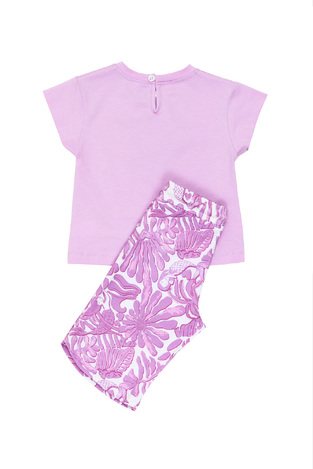 SPRINT pants set in lilac color with white and matching hair elastic.