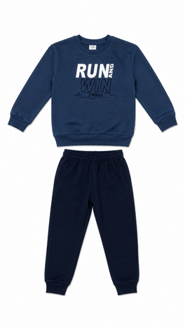 TRAX tracksuit set in navy blue-dark blue.