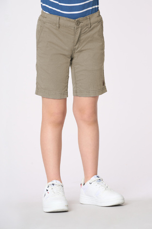 Βερμούδα U.S. POLO σε χρώμα μπεζ σκούρο.