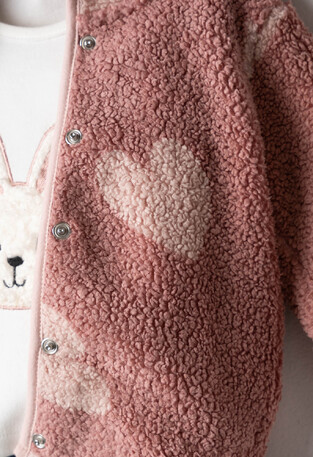 Set of 3 EVITA jeans with fur jacket.