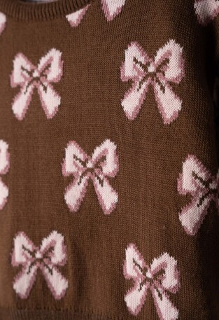 EVITA pants set in brown and dark pink.