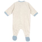 CHICCO velor bodysuit in beige color with animal print.
