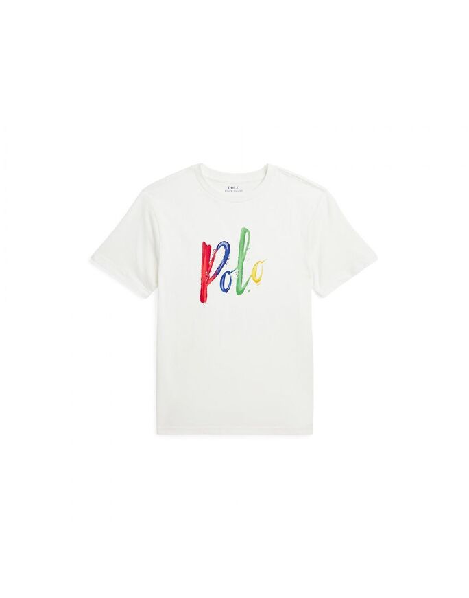 Μπλούζα POLO RALPH LAUREN σε χρώμα λευκό με πολύχρωμο το λογότυπο "POLO".