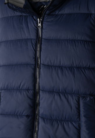 Μπουφάν αμάνικο HASHTAG σε χρώμα μπλε σκούρο.