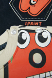 Σετ φόρμας SPRINT σε ιβουάρ χρώμα με ανάγλυφο τύπωμα.
