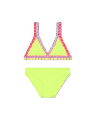 BILLIEBLUSH bikini swimsuit in fluo yellow.