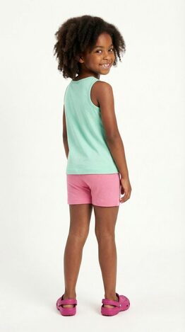 Σετ σορτς ΤRAX σε χρώμα βεραμάν με ροζ.