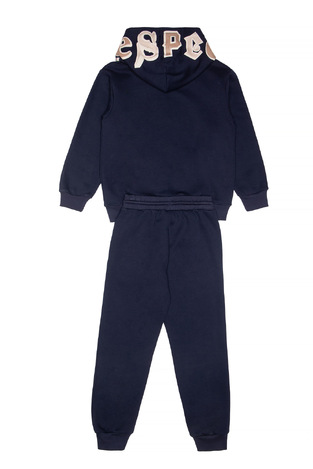 Σετ φόρμας Sprint με ενσωματωμένη κουκούλα σε μπλε σκούρο χρώμα.