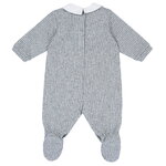 Φορμάκι φούτερ CHICCO σε γκρι χρώμα με all over πλεκτό σχέδιο.