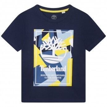 Timberland shirt in blue color with print.