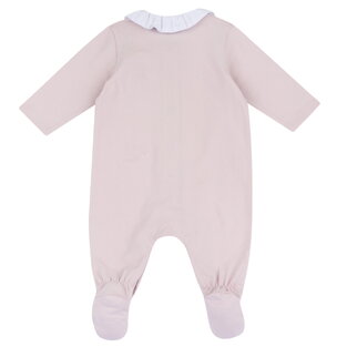 CHICCO long sleeve romper in pink.