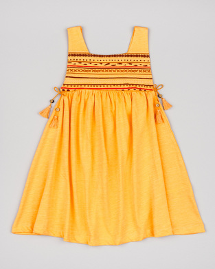 Φόρεμα μακό LOSAN σε πορτοκαλί χρώμα.