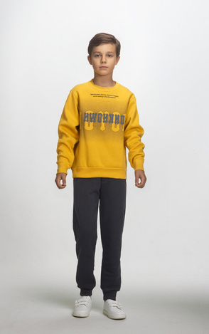 JOYCE tracksuit set in mustard-black color.