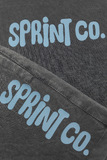 Βαμβακερό σετ SPRINT με κρόσια, σε γκρι-ανθρακί χρώμα.