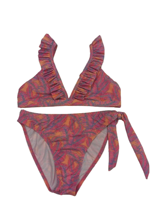 CROOLita printed bikini swimsuit in pink.