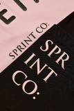 Σετ σορτς SPRINT σε χρώμα ροζ με μαύρο.