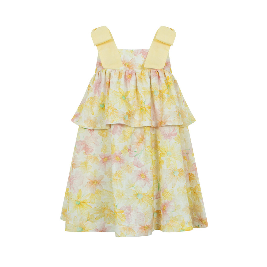 Φόρεμα λινό Lapin House με floral print.