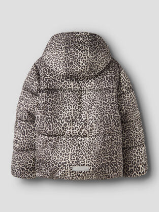 NAME IT jacket in ecru color with leopard print.