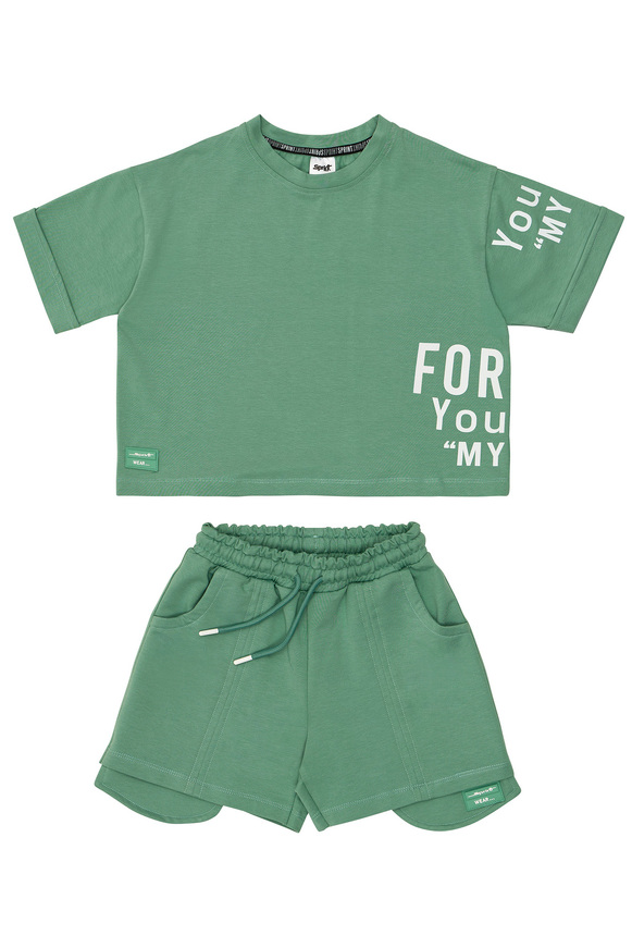 Σετ σορτς SPRINT σε χρώμα πράσινο.