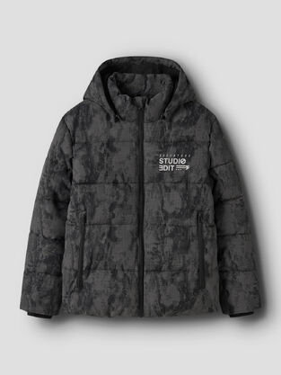 NAME IT jacket in gray-black.