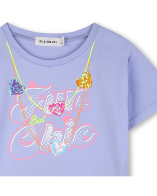 T-shirt BILLIEBLUSH σε λιλά χρώμα με τύπωμα στο μπροστινό μέρος.