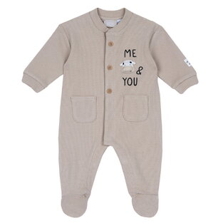 CHICCO rip tracksuit in beige color.