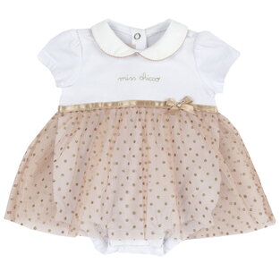 CHICCO bodysuit in white color with tulle lining.