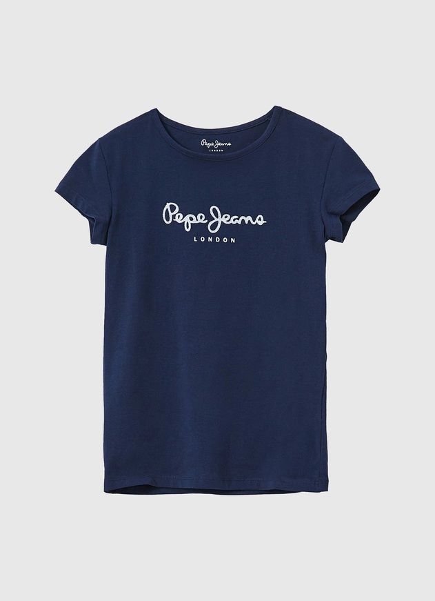 Blue PEPE JEANS blouse with glitter.