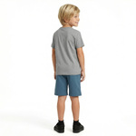 Σετ σορτς TRAX σε χρώμα γκρι με μπλε ραφ.