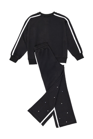 SPRINT seasonal tracksuit set in black.