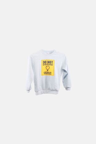 DREAMS pajama in siel with "DO NOT DISTURB" logo.