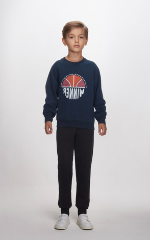 Μπλούζα φούτερ JOYCE σε μπλε σκούρο χρώμα.